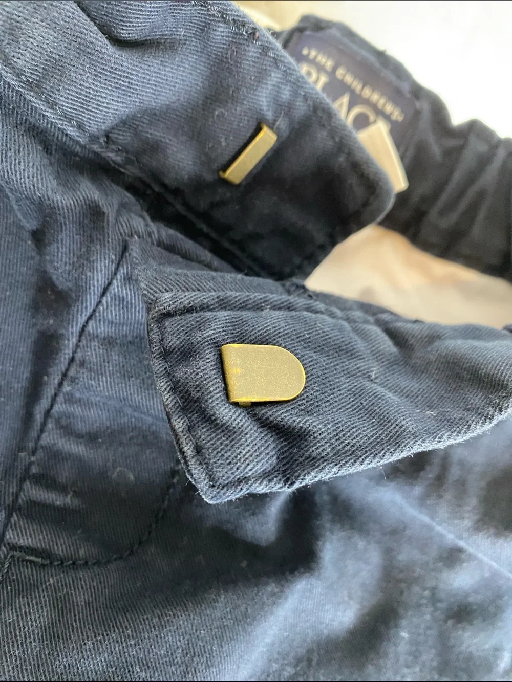The Children’s Place Solid Navy Blue Chino Style Shorts